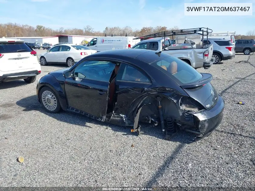 3VWF17AT2GM637467 2016 Volkswagen Beetle 1.8T Classic