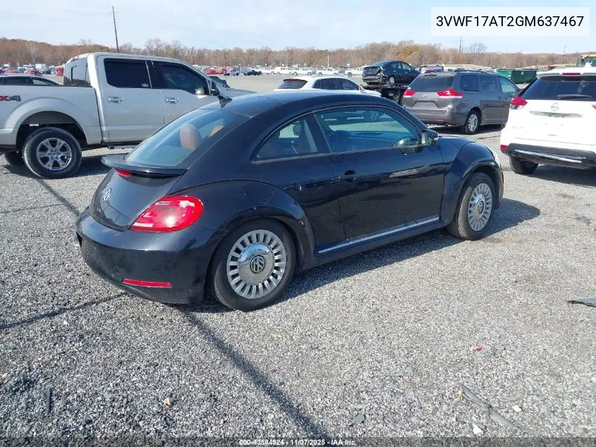 3VWF17AT2GM637467 2016 Volkswagen Beetle 1.8T Classic