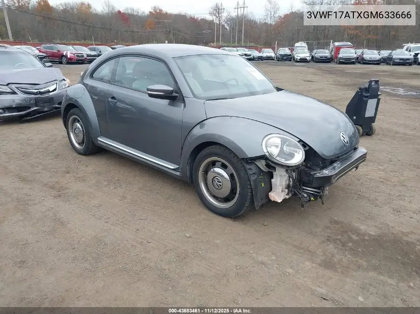 3VWF17ATXGM633666 2016 Volkswagen Beetle 1.8T Classic