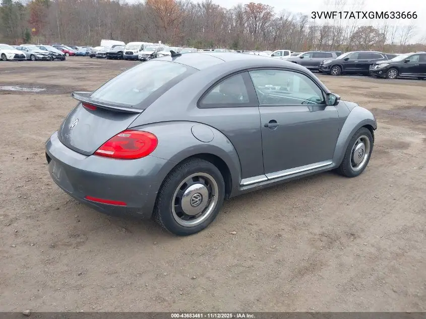 3VWF17ATXGM633666 2016 Volkswagen Beetle 1.8T Classic