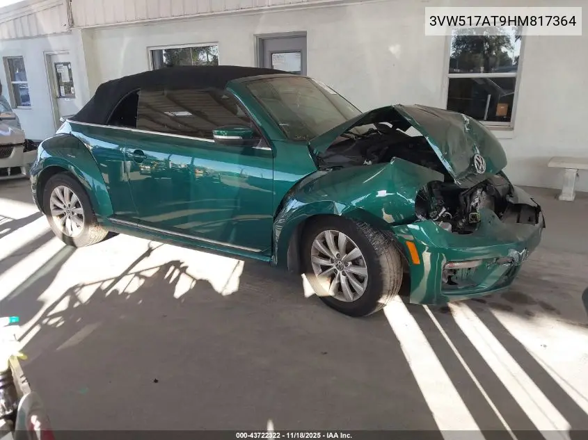 3VW517AT9HM817364 2017 Volkswagen Beetle #Pinkbeetle/1.8T Classic/1.8T S/1.8T Se/1.8T Sel
