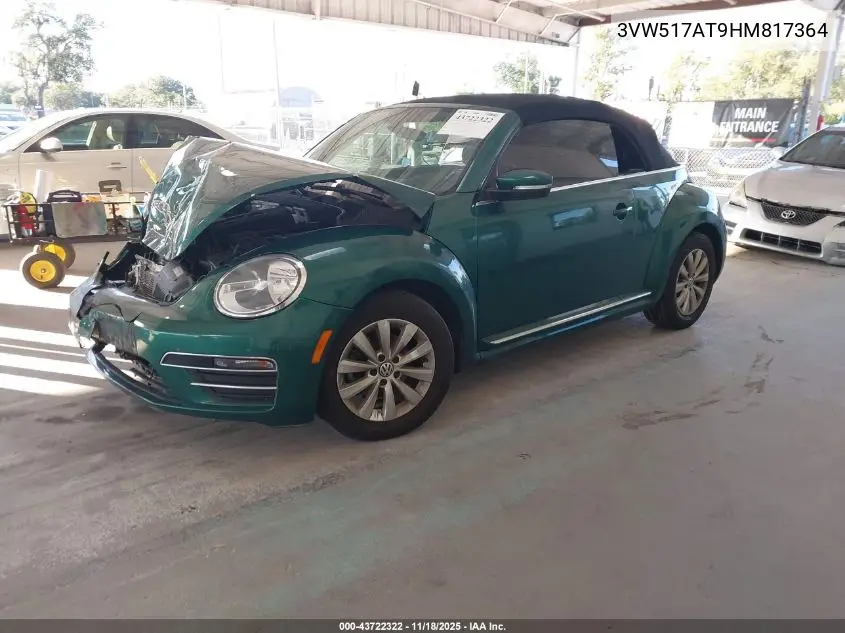 3VW517AT9HM817364 2017 Volkswagen Beetle #Pinkbeetle/1.8T Classic/1.8T S/1.8T Se/1.8T Sel