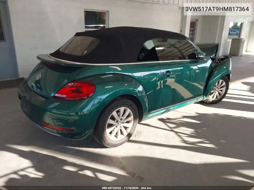 3VW517AT9HM817364 2017 Volkswagen Beetle #Pinkbeetle/1.8T Classic/1.8T S/1.8T Se/1.8T Sel