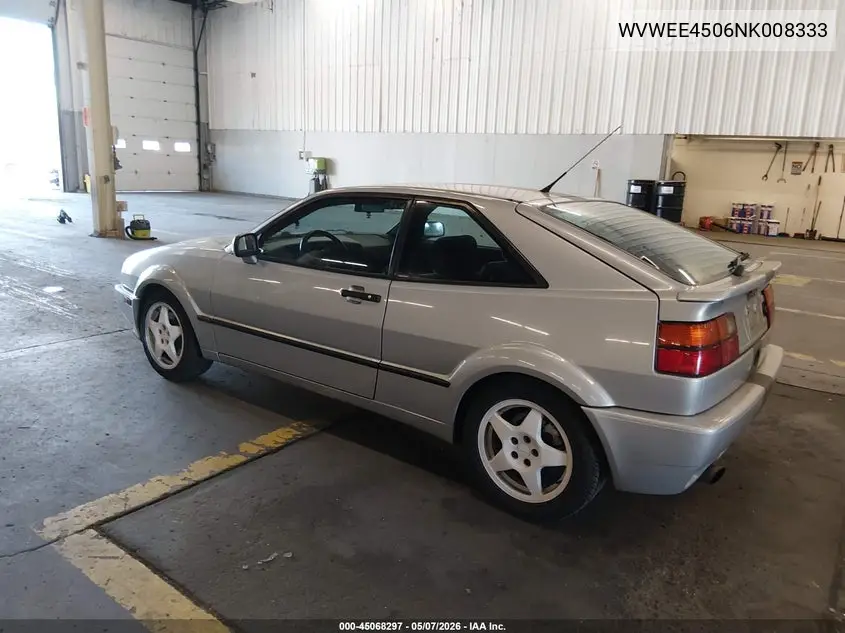 1992 Volkswagen Corrado Slc VIN: WVWEE4506NK008333 Lot: 45068297