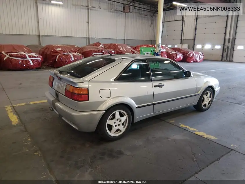 1992 Volkswagen Corrado Slc VIN: WVWEE4506NK008333 Lot: 45068297