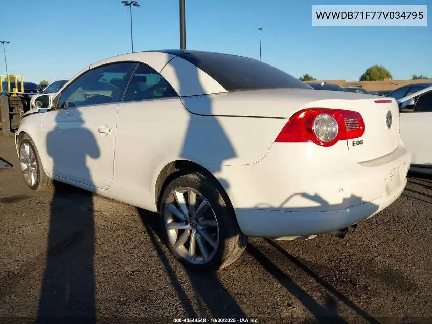 WVWDB71F77V034795 2007 Volkswagen Eos 3.2L