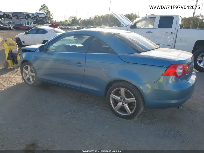 WVWDA71F97V042075 2007 Volkswagen Eos 2.0T