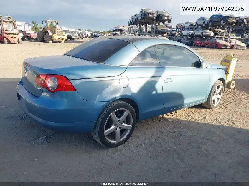 WVWDA71F97V042075 2007 Volkswagen Eos 2.0T
