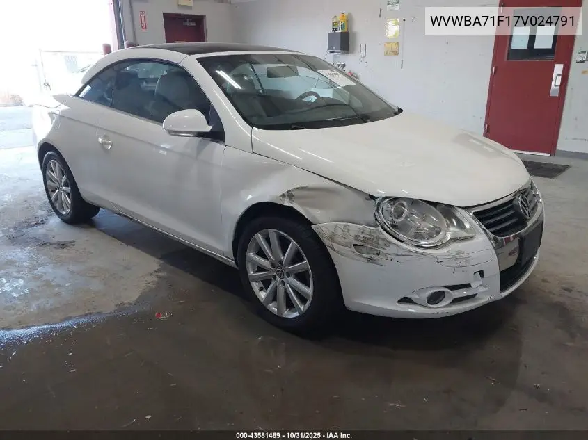WVWBA71F17V024791 2007 Volkswagen Eos 2.0T