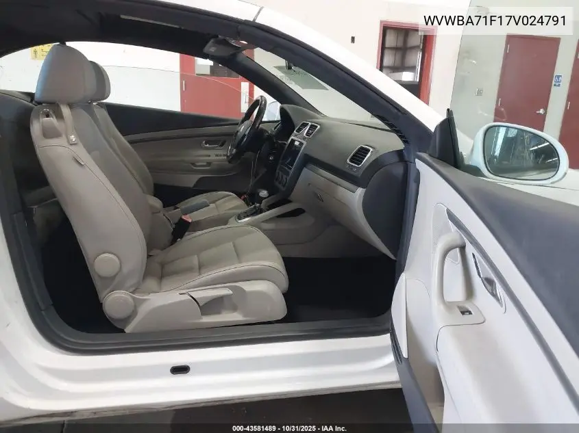 WVWBA71F17V024791 2007 Volkswagen Eos 2.0T