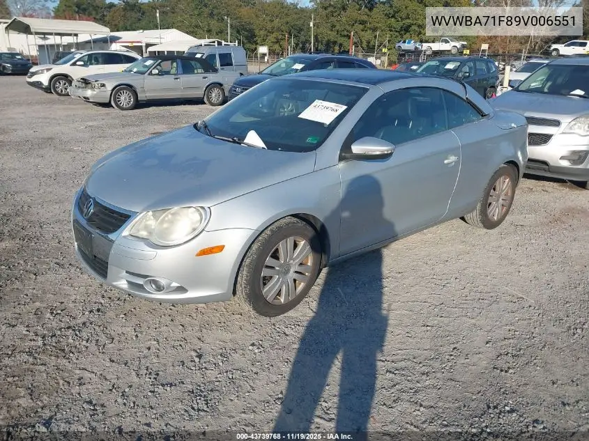 WVWBA71F89V006551 2009 Volkswagen Eos Komfort