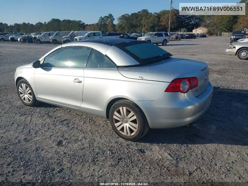WVWBA71F89V006551 2009 Volkswagen Eos Komfort