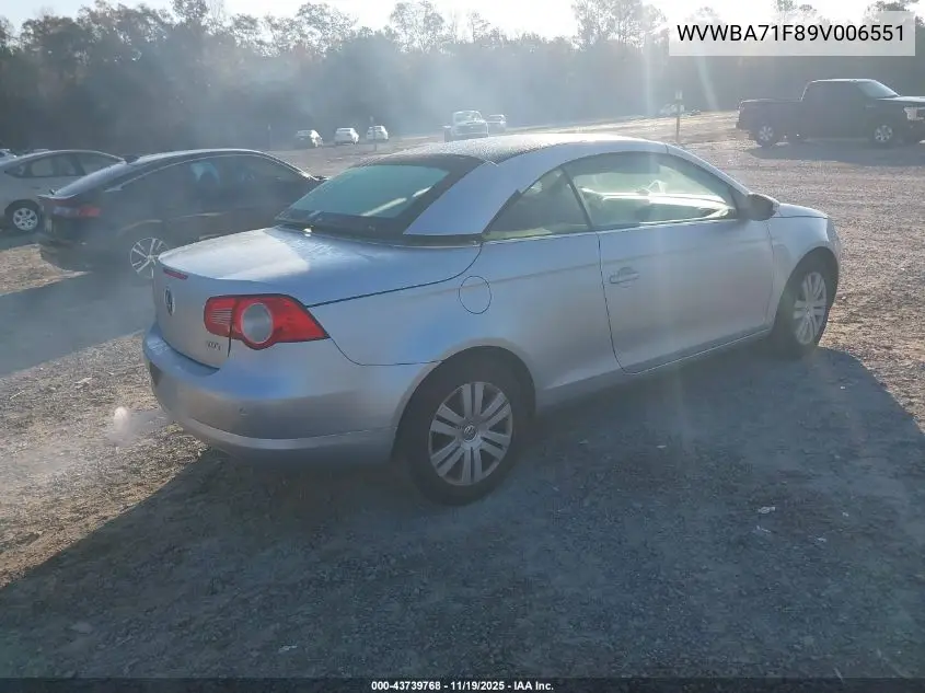 WVWBA71F89V006551 2009 Volkswagen Eos Komfort