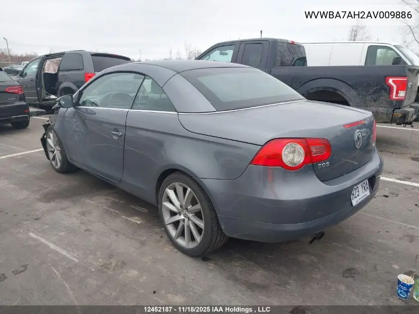 WVWBA7AH2AV009886 2010 Volkswagen Eos