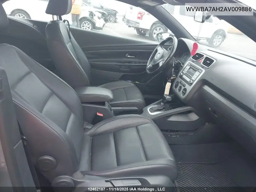 WVWBA7AH2AV009886 2010 Volkswagen Eos