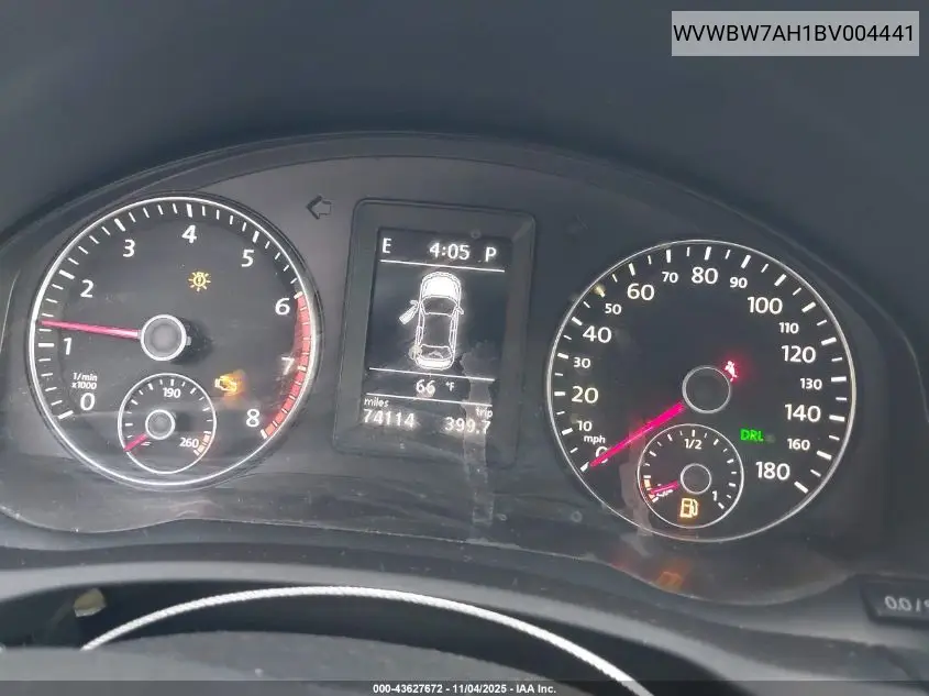 WVWBW7AH1BV004441 2011 Volkswagen Eos Komfort