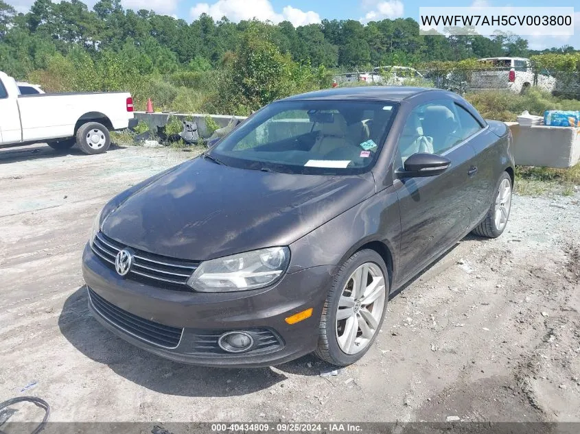 WVWFW7AH5CV003800 2012 Volkswagen Eos Executive