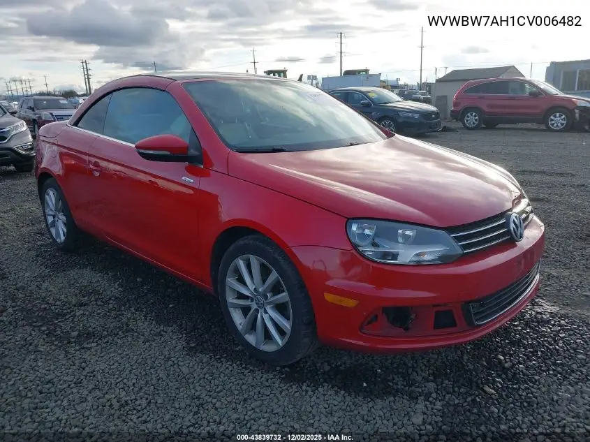 WVWBW7AH1CV006482 2012 Volkswagen Eos Komfort