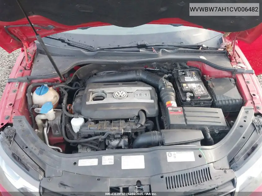 WVWBW7AH1CV006482 2012 Volkswagen Eos Komfort
