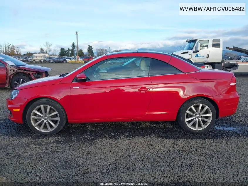 WVWBW7AH1CV006482 2012 Volkswagen Eos Komfort