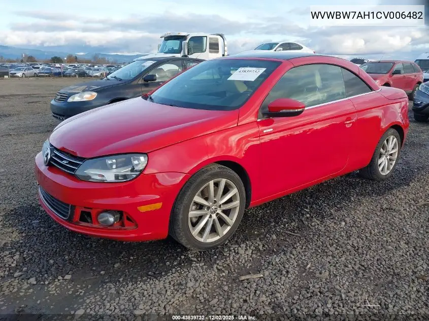 WVWBW7AH1CV006482 2012 Volkswagen Eos Komfort