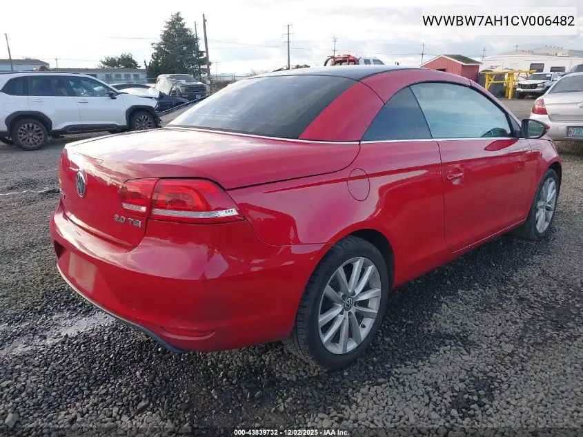 WVWBW7AH1CV006482 2012 Volkswagen Eos Komfort