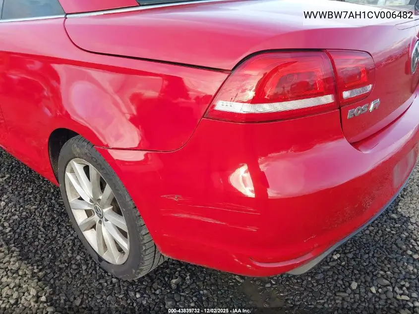 WVWBW7AH1CV006482 2012 Volkswagen Eos Komfort
