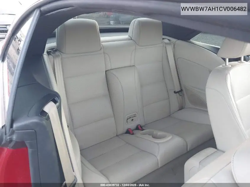 WVWBW7AH1CV006482 2012 Volkswagen Eos Komfort
