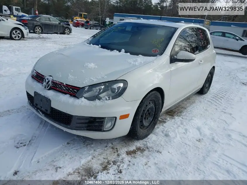WVWEV7AJ9AW329835 2010 Volkswagen Golf Gti 3-Door