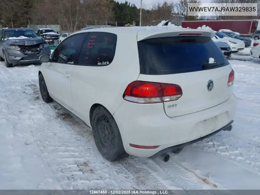 WVWEV7AJ9AW329835 2010 Volkswagen Golf Gti 3-Door
