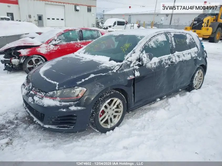 3VW5T7AU4FM004997 2015 Volkswagen Golf Gti 5-Door Autobahn