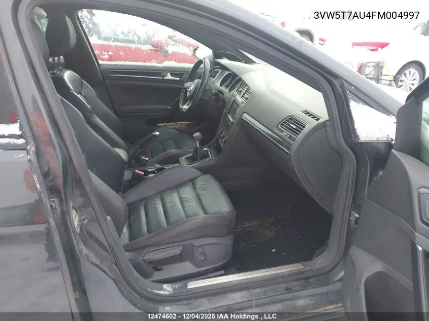3VW5T7AU4FM004997 2015 Volkswagen Golf Gti 5-Door Autobahn