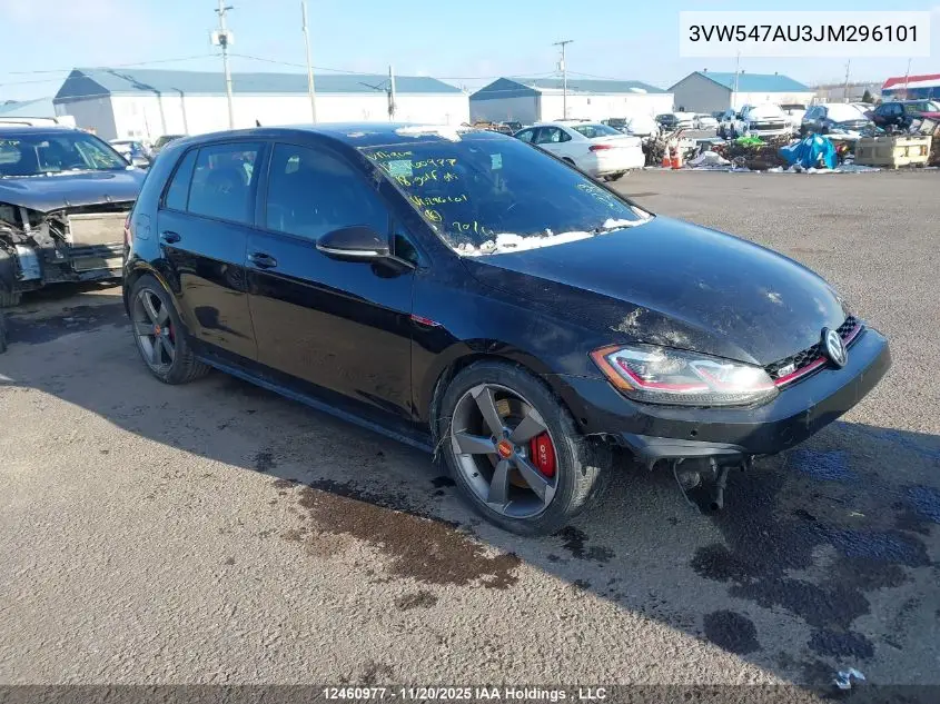 3VW547AU3JM296101 2018 Volkswagen Golf Gti 5-Door/5-Door Autobahn