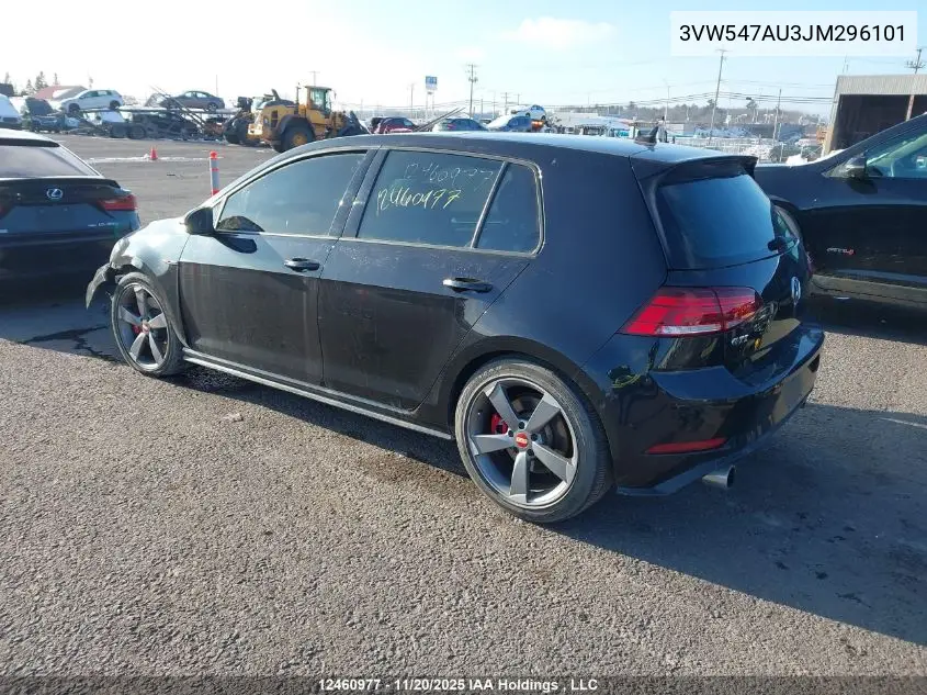 3VW547AU3JM296101 2018 Volkswagen Golf Gti 5-Door/5-Door Autobahn