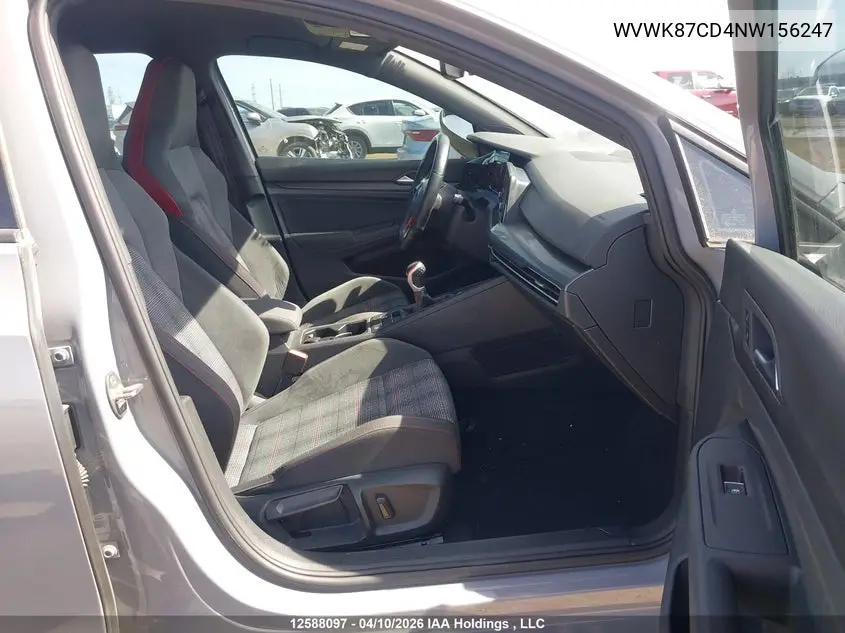 WVWK87CD4NW156247 2022 Volkswagen Golf Gti