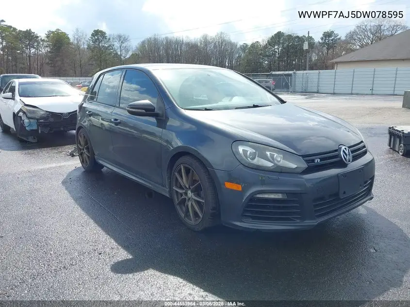 2013 Volkswagen Golf R 4-Door VIN: WVWPF7AJ5DW078595 Lot: 44553964