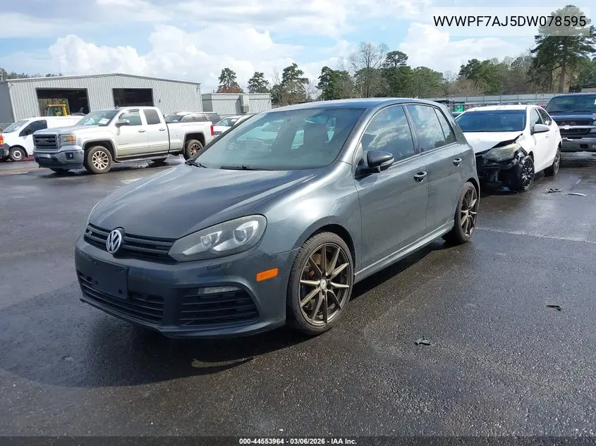 2013 Volkswagen Golf R 4-Door VIN: WVWPF7AJ5DW078595 Lot: 44553964