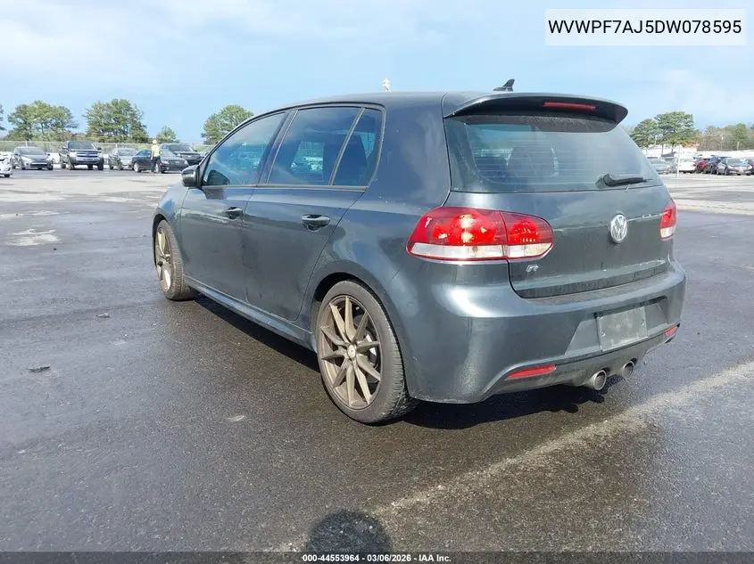 2013 Volkswagen Golf R 4-Door VIN: WVWPF7AJ5DW078595 Lot: 44553964