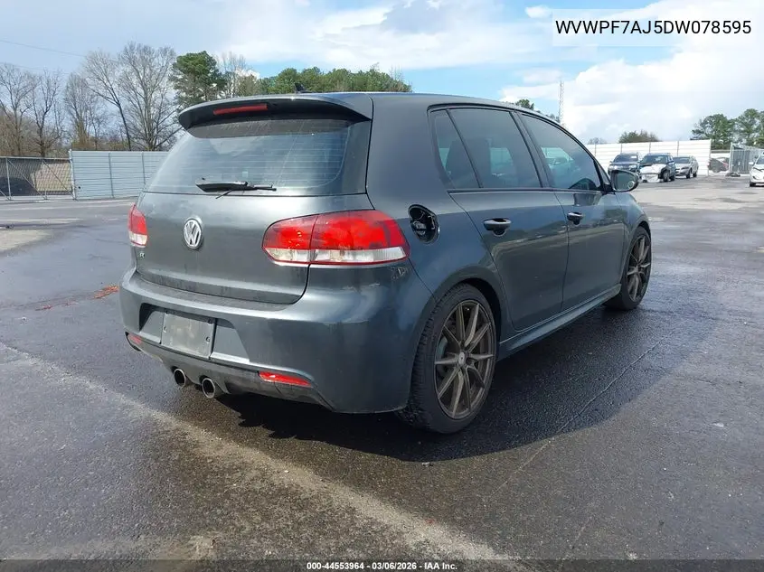 2013 Volkswagen Golf R 4-Door VIN: WVWPF7AJ5DW078595 Lot: 44553964