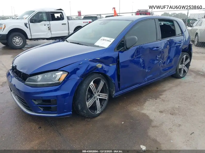WVWUF7AU6GW253860 2016 Volkswagen Golf R 4-Door