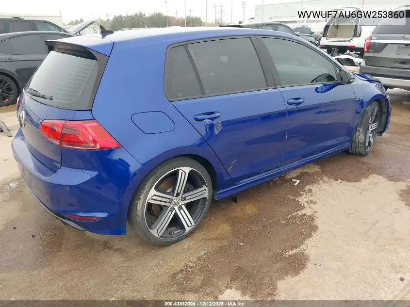WVWUF7AU6GW253860 2016 Volkswagen Golf R 4-Door