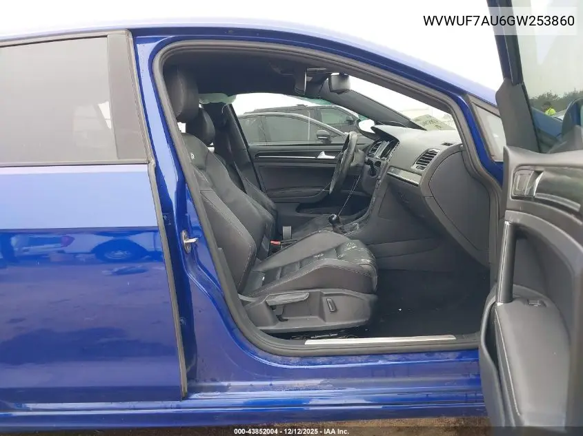 WVWUF7AU6GW253860 2016 Volkswagen Golf R 4-Door