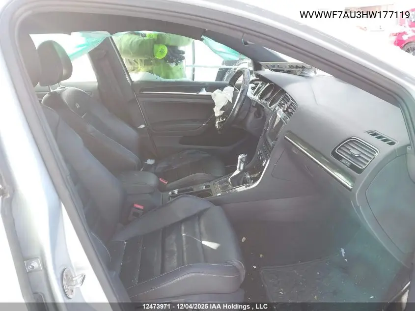 WVWWF7AU3HW177119 2017 Volkswagen Golf R 2.0 Tsi