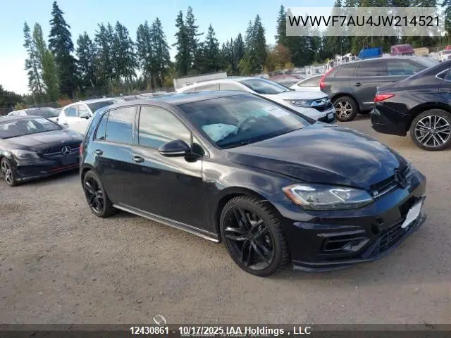 WVWVF7AU4JW214521 2018 Volkswagen Golf R