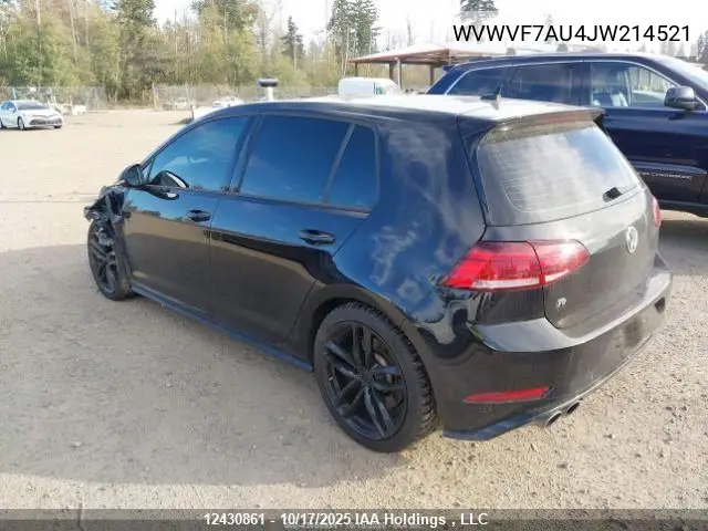 WVWVF7AU4JW214521 2018 Volkswagen Golf R
