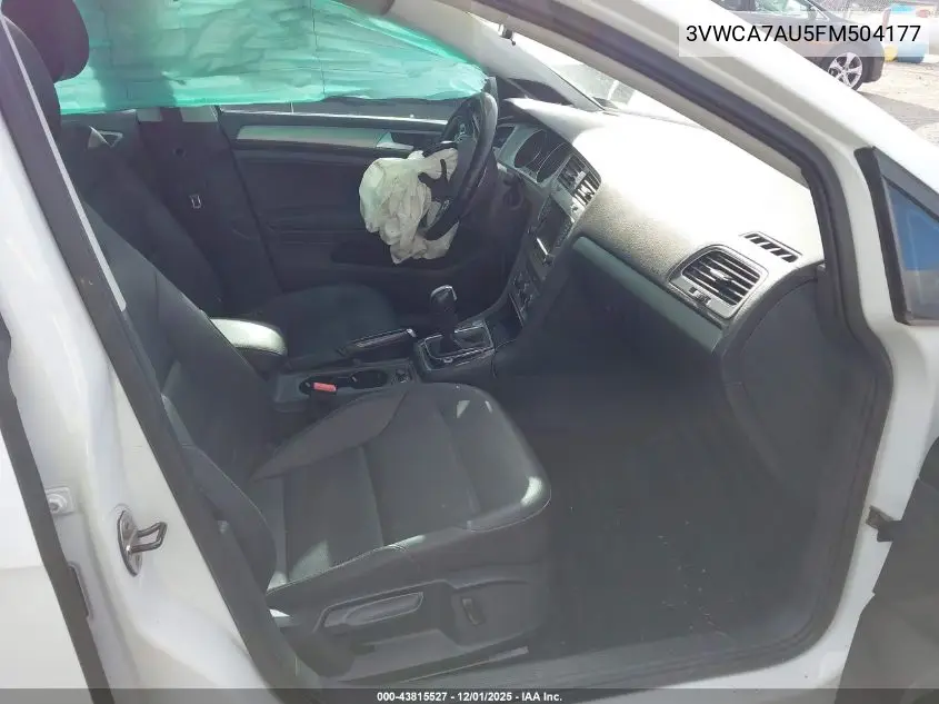 3VWCA7AU5FM504177 2015 Volkswagen Golf Sportwagen Tdi Se 4-Door