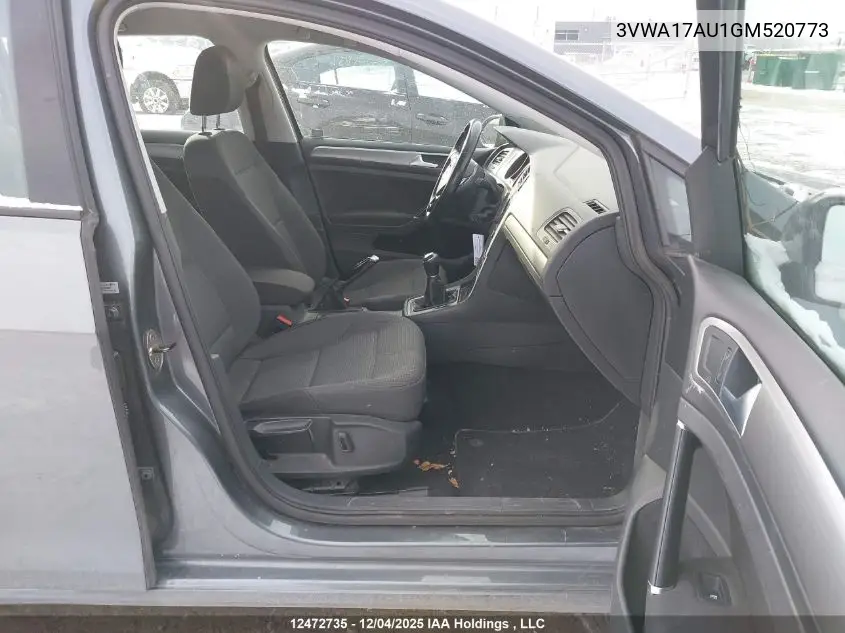 3VWA17AU1GM520773 2016 Volkswagen Golf Sportwagen S