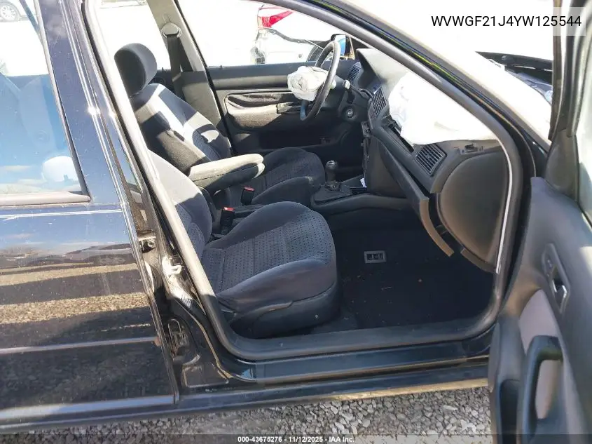 WVWGF21J4YW125544 2000 Volkswagen Golf Gls Tdi