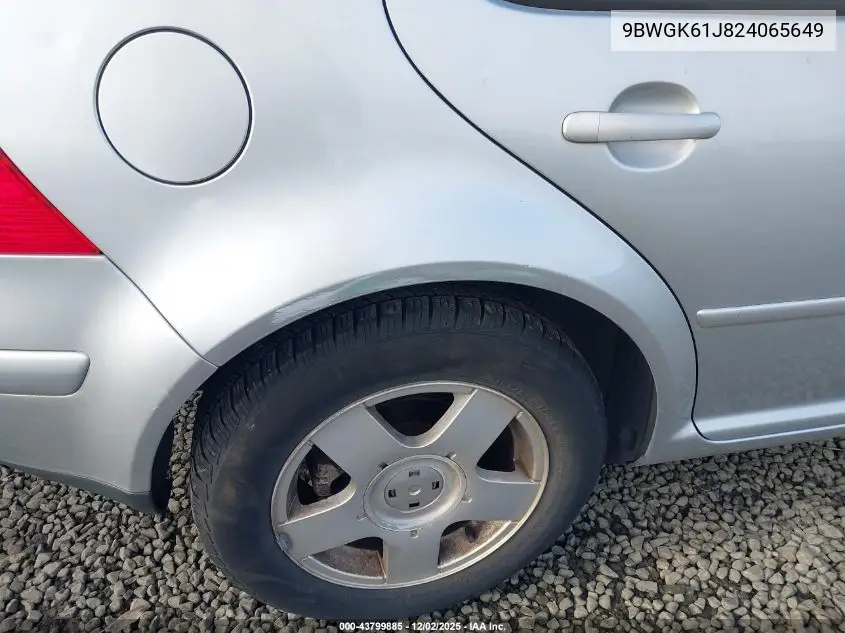 9BWGK61J824065649 2002 Volkswagen Golf Gls 2.0L