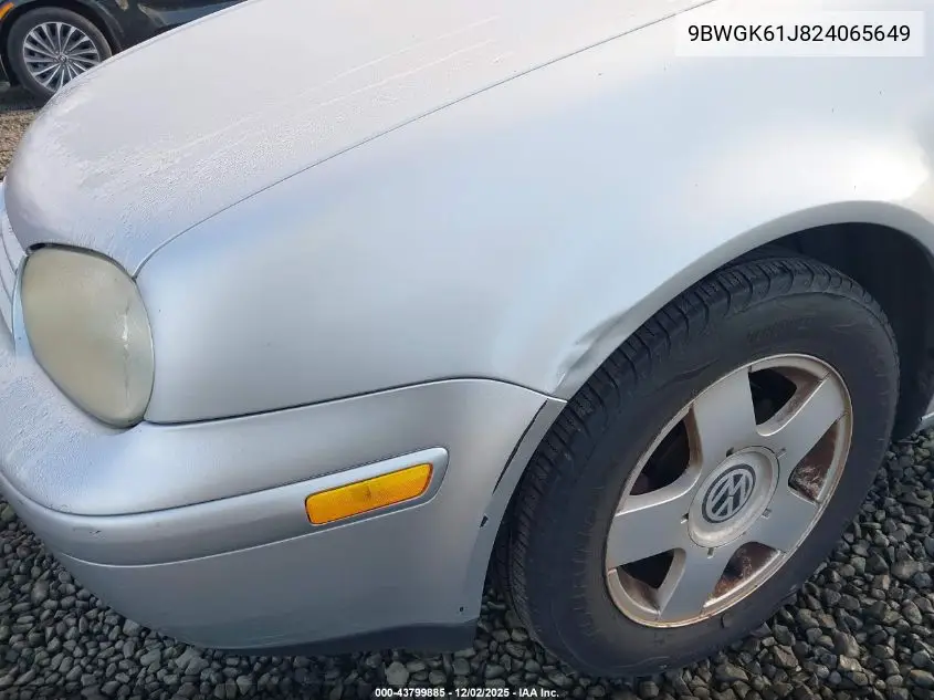 9BWGK61J824065649 2002 Volkswagen Golf Gls 2.0L